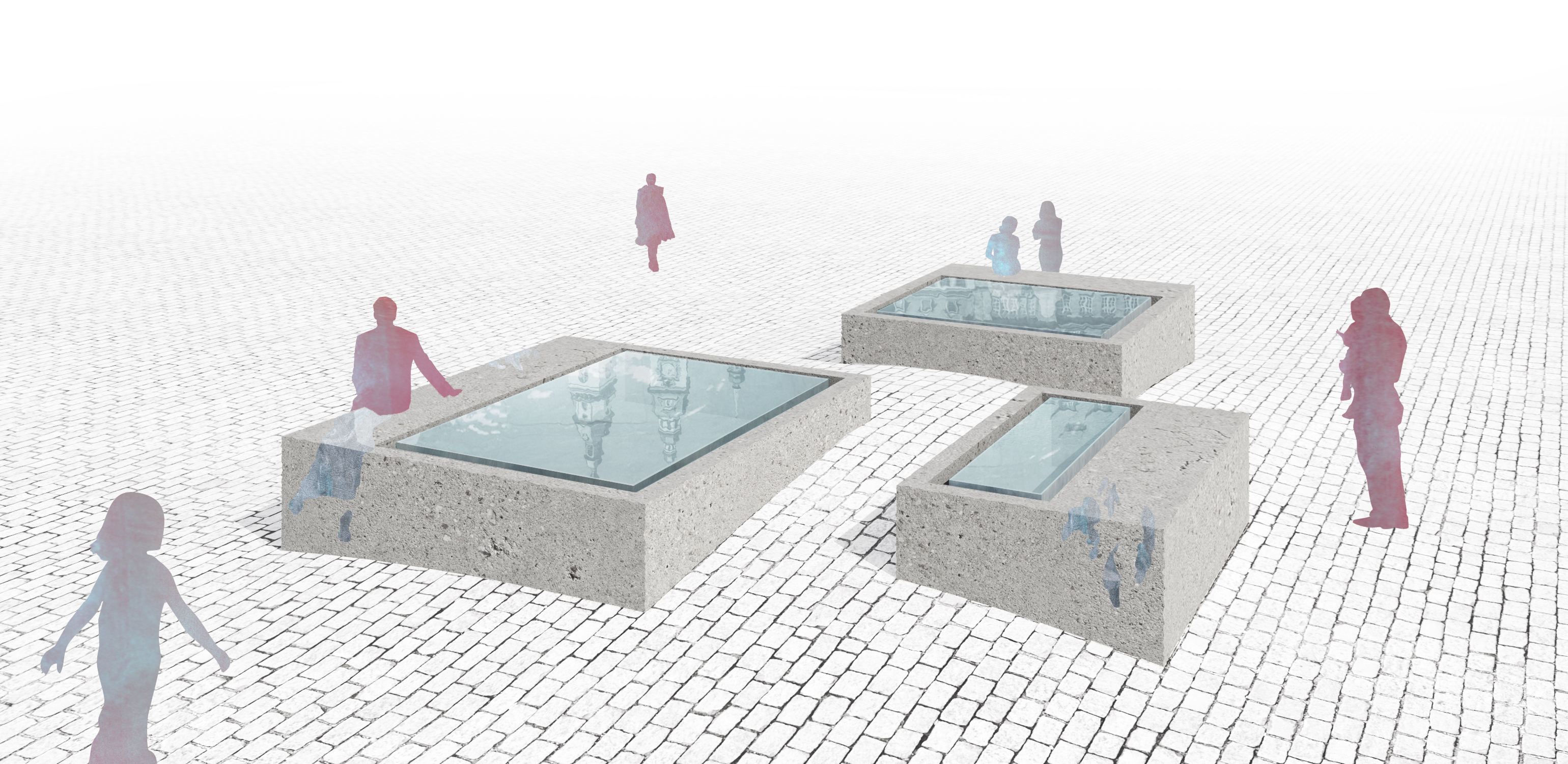 Projekt Vier Becken Brunnen
